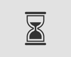 Hourglass icon flat design. Sand glass vector. Time concept. vector