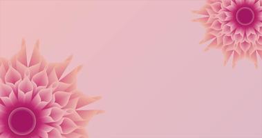3D floral abstract background, 3d flowers sakura video