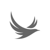 plantilla de vector de diseño de logotipo de colibrí, logotipo de pájaro para negocios modernos, diseño simple minimalista y limpio