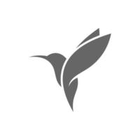 plantilla de vector de diseño de logotipo de colibrí, logotipo de pájaro para negocios modernos, diseño simple minimalista y limpio