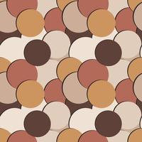 Abstract seamless pattern with colored random circles and shadow vector