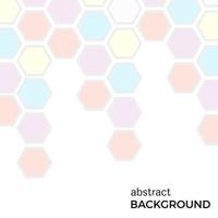 Abstract background with color hexagons elements. Vector illustration.