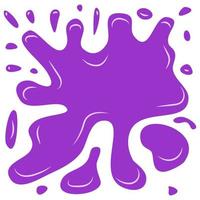 Violet splash on a white background. Vector illustration