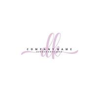 DK Initial handwriting and signature logo design with circle. Beautiful design handwritten logo for fashion, team, wedding, luxury logo. vector