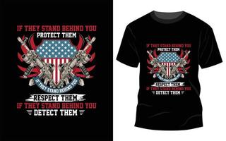 Us Veteran T-shirt design vector