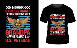 Us Veteran T-shirt design vector