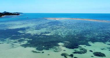 Beautiful aerial view of the sea. The sea view of Koh Samui in Thailand is beautiful and relaxing. Concept of marine tourism in Thailand video