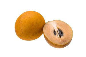 Sapodilla on white background photo