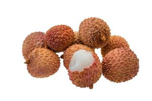 Lychee on white photo