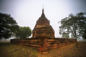 Ancient pagodas in old Bagan, an ancient city located in the Mandalay Region of Myanmar photo