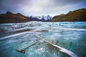 Vatnajokull National Park, one of three national parks in Iceland, the area include Vatnajokull glacier, Skaftafell and Jokulsargljufur photo