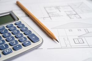 Architectural house plan project blueprint engineering construction tools.
