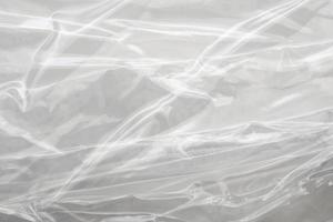 White plastic film wrap texture background photo