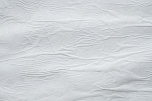 Blank white crumpled creased torn paper poster texture surface background photo