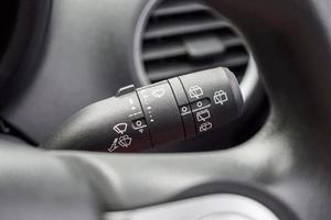 car windshield rain wiper control switch close up photo