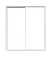 Real modern house window frame isolated on white background with clipping path photo