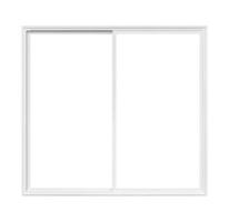 Real modern house window frame isolated on white background with clipping path photo