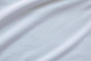 White sports clothing fabric football shirt jersey texture background photo