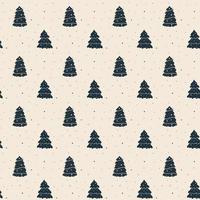 Christmas pattern with trees vector