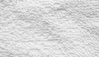 Closeup white cotton towel texture abstract background photo