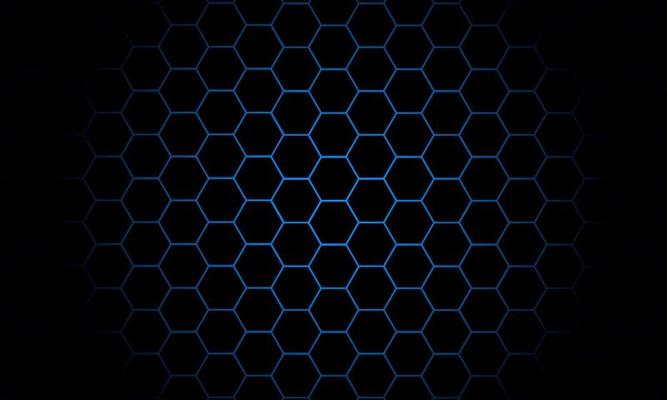 Hexagonal technology pattern mesh background