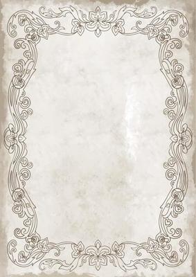 Framed Journal Paper - Digital Instant Download. Old vintage paper with glowing center and grunge vignette