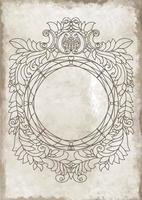 Framed Journal Paper - Digital Instant Download. Old vintage paper with glowing center and grunge vignette vector