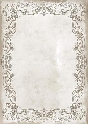 Framed Journal Paper - Digital Instant Download. Old vintage paper with glowing center and grunge vignette