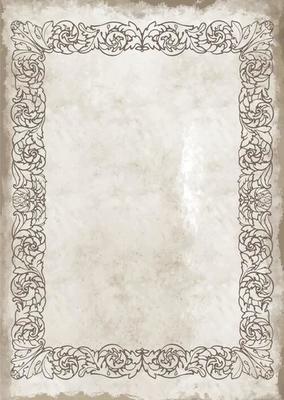 Framed Journal Paper - Digital Instant Download. Old vintage paper with glowing center and grunge vignette