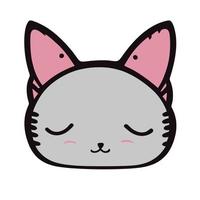 Cute Sleepy Cat Illustration vector