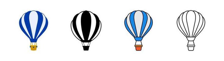 conjunto de iconos de globo de aire de 4, elemento de diseño adecuado para sitios web, diseño de impresión o aplicación vector