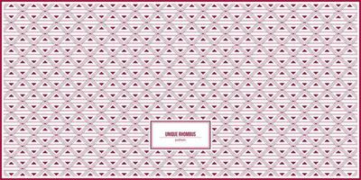 unique rhombus pattern for business card vector
