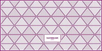 triangle shape pattern filled with small objects vector