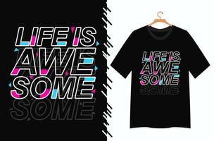 awesome typography t shirt design vector