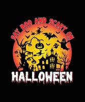 Halloween, Vintage T-shirt Design vector