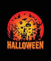 Halloween T-shirt Design vector