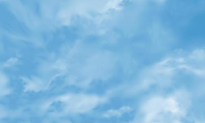 Realistic big blue clouds fog smoke  background vector