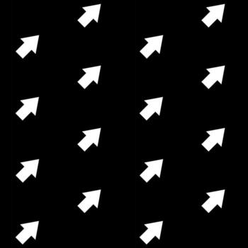 flechas, patrones sin fisuras, vector. un patrón de flechas blancas sobre un fondo negro. vector