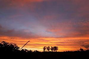 Campos dos Goytacazes, RJ, Brazil, 2021 - Sunset at Campos countryside photo