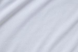 White sports clothing fabric football shirt jersey texture background photo