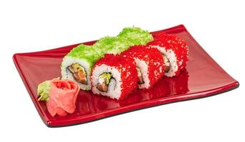 Tobiko Spicy Maki Sushi photo