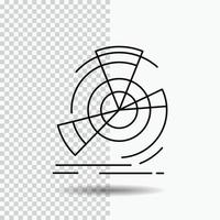 Data. diagram. performance. point. reference Line Icon on Transparent Background. Black Icon Vector Illustration
