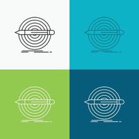 Design. goal. pencil. set. target Icon Over Various Background. Line style design. designed for web and app. Eps 10 vector illustration