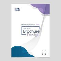 Abstract Brochure Design. Liquid Shape Blob Design Element. Marketing Material vector