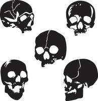 Halloween ghost skull vector