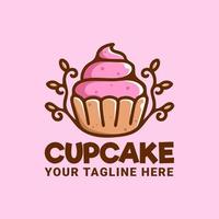 Cupcake logo design vector