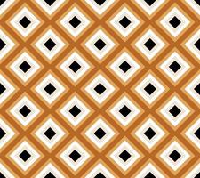 Seamless geometric pattern on beige with brown, black and white rhombs. Perfect for bedding, tablecloth, oilcloth or scarf textile design. vector