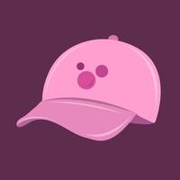 Pink cap vector illustration for graphic design and decorative element