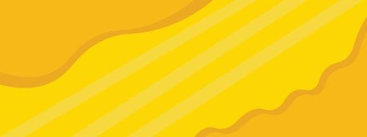 vector de banner amarillo, fondo de feliz aniversario.