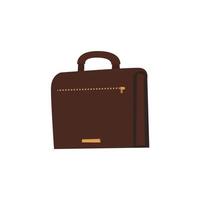 vector illustration of flat briefcase and suitcase icon.